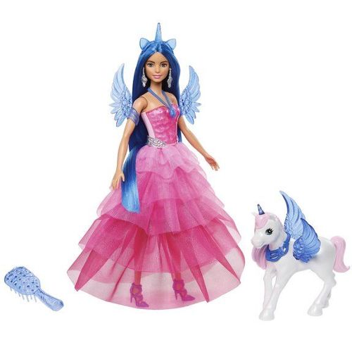 BARBIE Poupée Barbie Princesse Tresses Magiques pas cher 