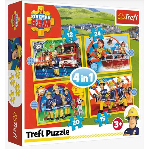 Sam Le Pompier Puzzles 3x49 Pieces - Notre Héros Sam Le Pompier - Des 5 Ans  à Prix Carrefour