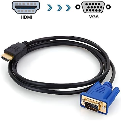 Adaptateur HDMI Mâle vers DVI Femelle - Noir Plaqué Or - Français