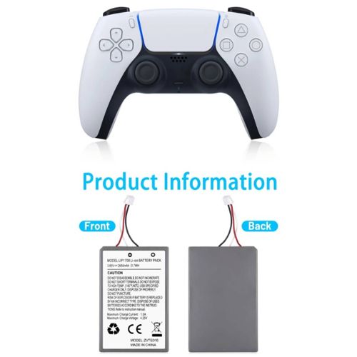 Manette PlayStation 5 officielle DualSense, Sans fil, Batterie  rechargeable, Bluetooth, Compatible avec PS5, Couleur : Bicolore