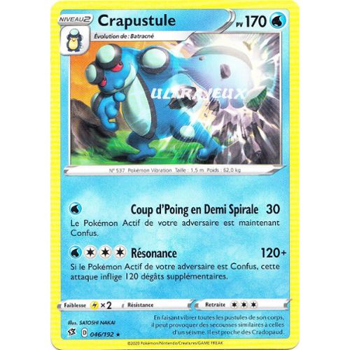 Pokemón - Carte Pokemon - CRAPUSTULE EX - PV 180