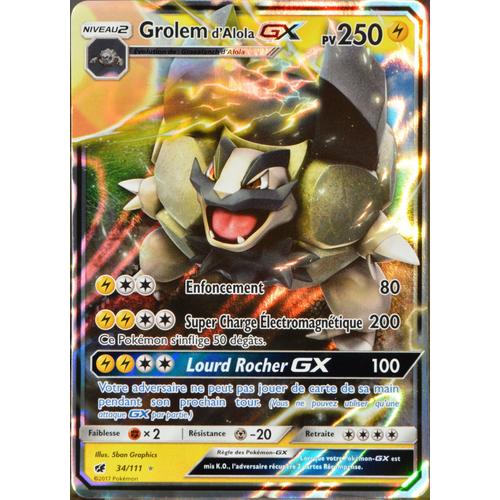 Golem de Alola-GX / Alolan Golem-GX (113/111), Busca de Cards