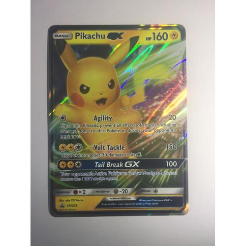 Generic Album Pikachu de cartes Pokémon avec 5 cartes GX - Capacité de 240  cartes - Figure Pikachu Cadeau pour enfant à prix pas cher