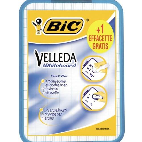 BIC Ardoise VELLEDA effaçable à sec 20x31cm double face (unie