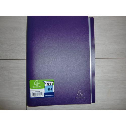 AUCHAN Boite de classement dos 100 mm 24x32cm bleu pas cher