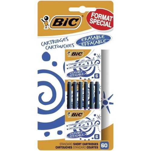 SCHNEIDER Set stylo plume Easy bleu et 5 cartouches standards, encre bleu