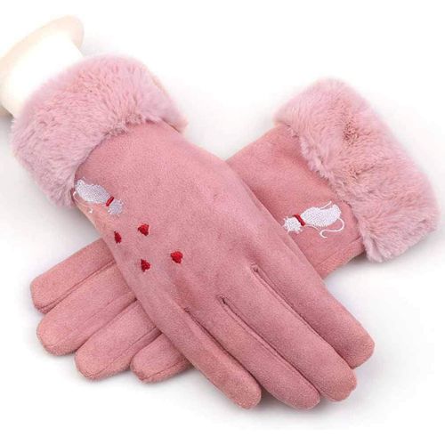 Gants d'hiver pour Femmes, Chaudes antidérapants Polaire Gloves Homme Femme  Impermeable Gants de Sport Mitaine pour Activités de Plein Air