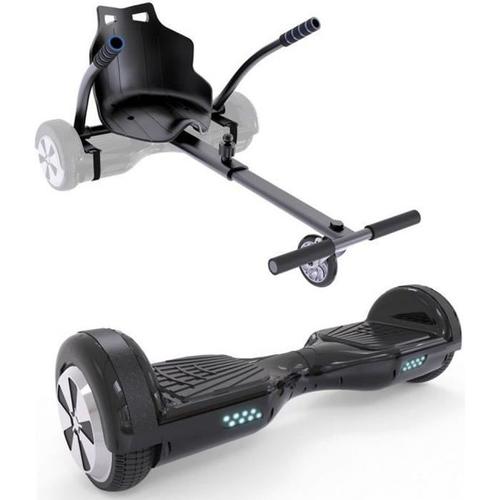 Pack Hoverboard + Kart Pilot - URBANGLIDE - Noir - Roues 6.5