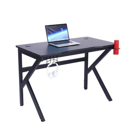 HOMCOM Bureau pour ordinateur table meuble pc informatique en MDF