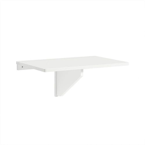 Table murale table rabattable table pliable effet hêtre 100 x 60 x 58cm  mélaminé 03_0004354