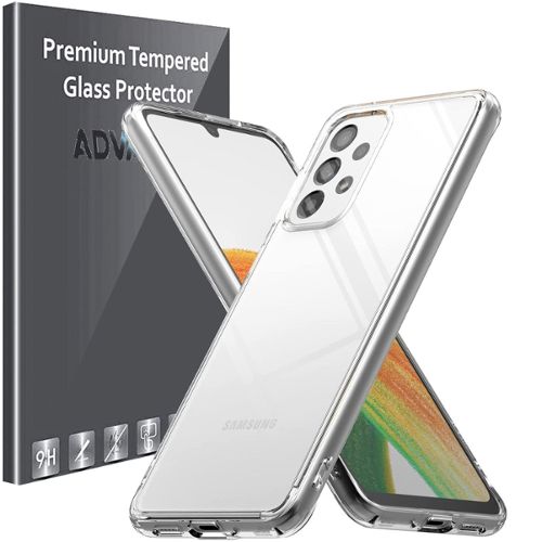 Avizar Pack Protection pour Samsung Galaxy A41 Coque Souple + Film