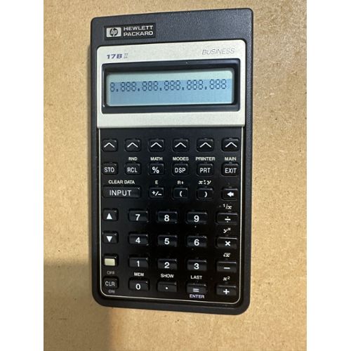 Hp calculatrice financière hp 10bii+, fonctionne par piles