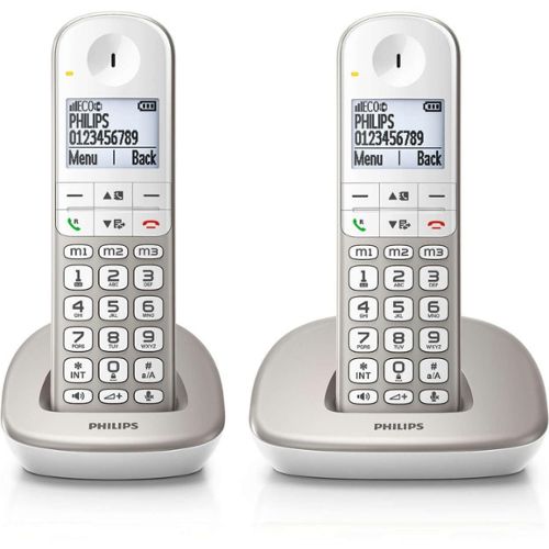 Téléphone fixe sans fil Philips Design Linea M4501 Noir - Téléphone sans  fil