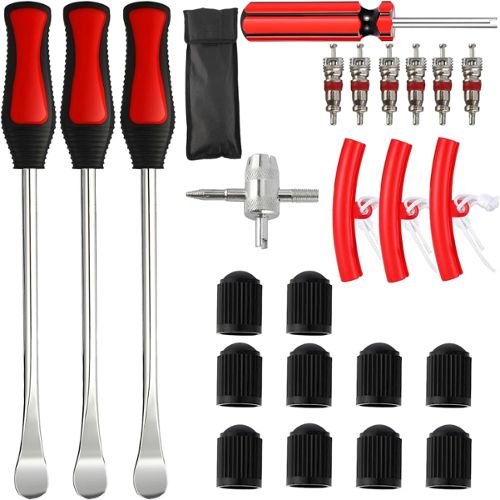 Kit d'outils pour enlever les pneus de moto, 3 cuillères de levier