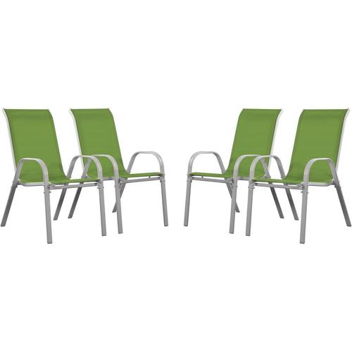 Fauteuil fil de jardin en métal et résine tressée Rio (Lot de 2) gris et  bleu Alizé