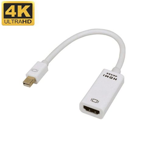 = 0.5 m - Mini adaptateur DisplayPort vers HDMI, Mini DP, Thunderbolt 2, convertisseur pour MacBook Air 13, Surface Pro 4, Thunderbolt