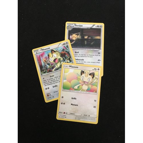 (1458) 2x Miaouss + Persian Pokemon