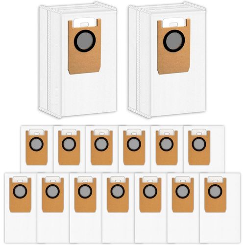 (15 Pices) Omni S1 Pro Sacs  Poussire De Rechange Compatibles Avec La Station D'Aspiration Automatique Eufy Robot Vacuum Omni S1 Pro, Sacs Filtrants Pour Aspirateur Robot[SSE7113728]