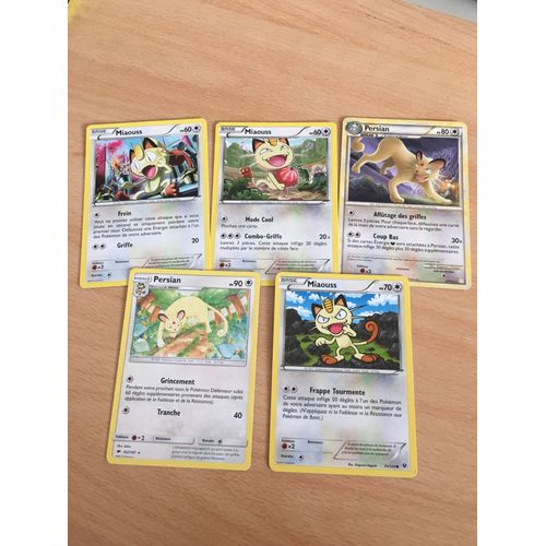 (1813) 3x Miaouss + 2x Persian (Pokemon)