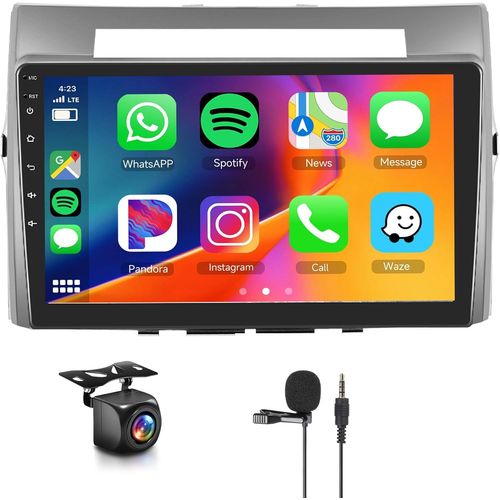 [2+64g] Carplay Autoradio Pour Toyota Corolla Verso 2004-2009, 9 Pouce Touchsreen Avec Android Auto/Dsp/Wifi/Gps/Rds/Fm/Bluetooth/Usb[Vit694265]