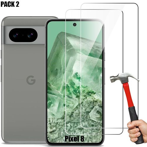 [2 Pices] Verre Tremp Pour Google Pixel 8, Protection D'ecran Transparent 9h Antichoc - E.F.Connection