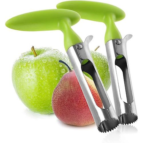 2 Pieces Vide Pomme Vert 2 Pices Vide Pomme Vertvide-Pomme En Acier Inoxydable 430 Avec Manche En Plastique Vide-Pomme Pratique videment Des Pommes2x Vide-Pomme En Acier Inoxydable 4
