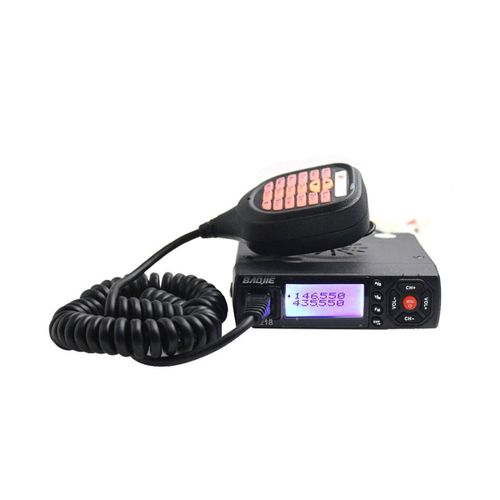 -218 Radio Mobile Automobile Radio VHF UHF Programmable 25W Mini Voiture Talkie Walkie Radio Double Bande avec Ventilateur de Refroidissement