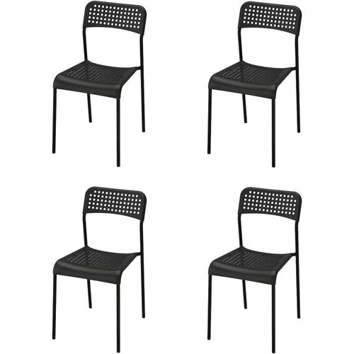 | 4 Chaises De Cuisine Bryan | 77 X 40 X 47 -Noir | Moderne Et Fonctionnel Pour N'importe Quel Espace | Dcouvrez Notre Chaise Blanche Avec Un Design Minimaliste Et Ergonomique.[G788]