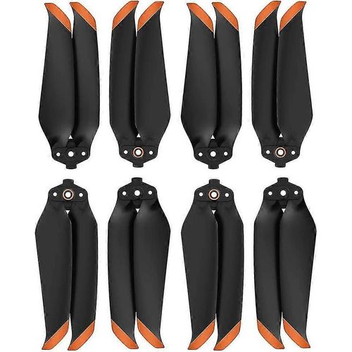 (4 Paires DOrange) Dji Mavic Air 2 / Mavic Air 2s Uav Prop Low Noise Propeller Quick Release Hlice Accessoire Blade Colored Uav Propeller Blade