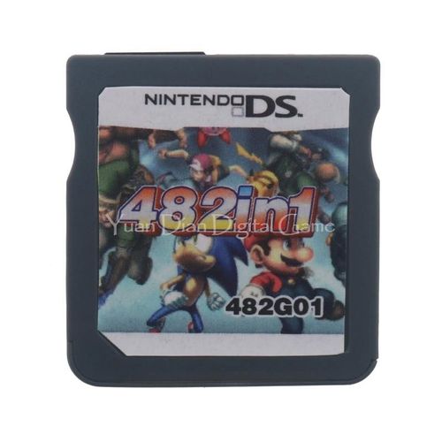 [482IN1 SANS BOîTE] Carte de cartouche de jeu vidéo de compilation 482 en 1 pour Nintendo DS