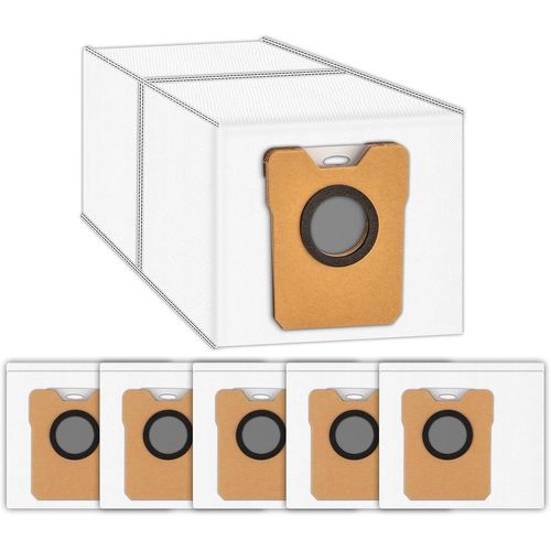 (6 Pices) Omni C20 C10 Sacs  Poussire De Remplacement Pour La Station Auto-Vide Du Robot Aspirateur Eufy Omni C20 C10, Accessoires De Sac D'Aspirateur Jetables, Sacs-Bidons, Sac[SSE7113866]