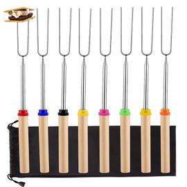 Brochettes pour Barbecue INOX, Accessoire Barbecue, Pique a Brochette, Pic  a Brochette, Ustensile Barbecue, Barbecook Kebab (8, Couleur) 