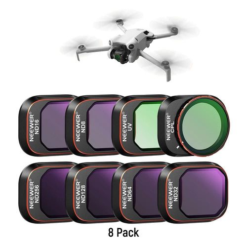 (8 Pack )Nouveau Nd & Cpl Ensemble De Filtres Pour Dji Mini 4 Pro,Filtres Polarisant Densit Neutre Filtres D'objectif De Drone