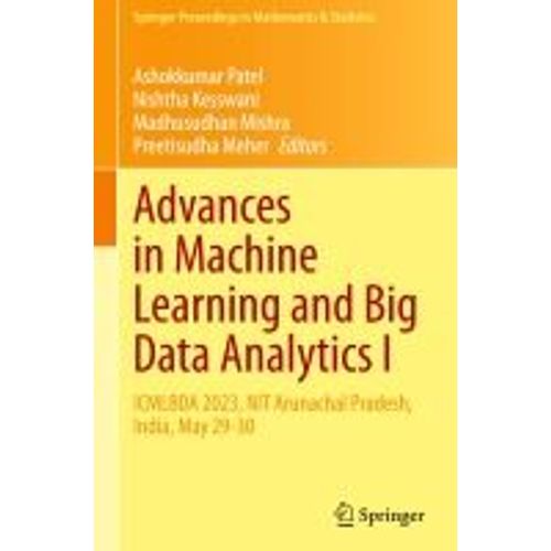 Advances In Machine Learning And Big Data Analytics I    Format Reli 