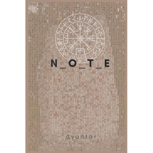 Avantar N_O_T_E: Book For Script Note Journal Rune Text Symbol Uruz    Format Broch 