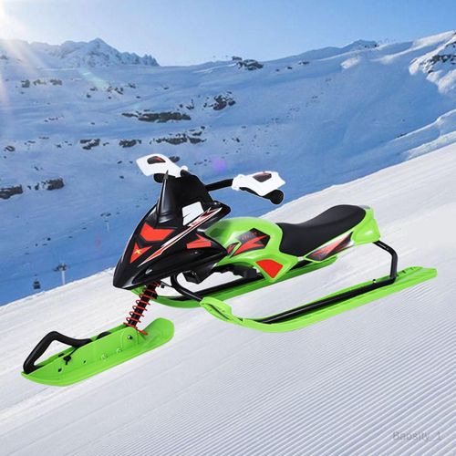 , avec Freins Au Volant Luge à Neige En Métal Durable pour Descente et