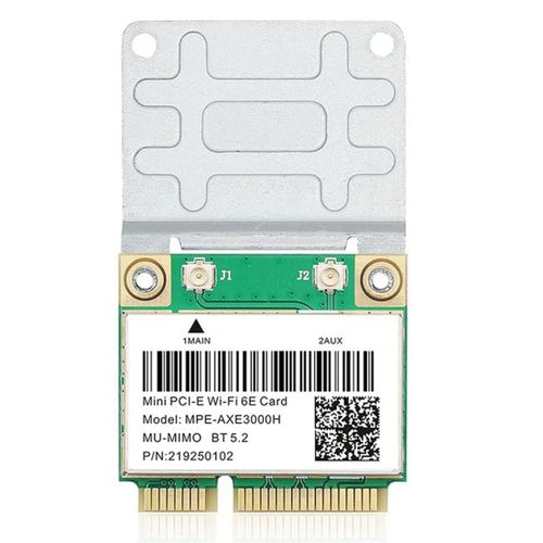 -AXE3000H 5374Mbps Wifi 6E Carte Sans Fil AX210 Mini Carte Wifi PCIE Bluetooth 5.2 802.11AX 2.4G/5G/6Ghz Carte Wifi Wlan