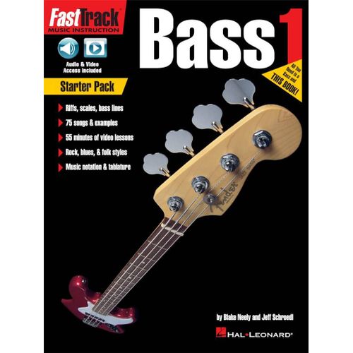 Blake Neely_Jeff Schroedl : Fasttrack Bass Method - Starter Pack - Recueil Avec Support(S) En Ligne Guitare Basse Hl00264732 9781540022042