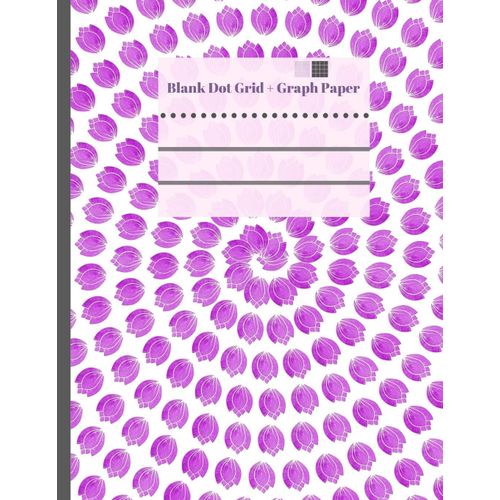 Blank Dot Grid + Graph Paper: 8.5