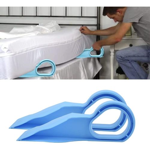 (Bleu, 25cm) Lve-Matelas En 2 Parties, Facile  Utiliser, Conu De Manire Ergonomique Pour Faciliter Le Changement De Draps Et La Mise En Place Rapide Des Draps.