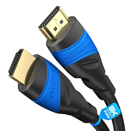  Cble Hdmi 4K & 8K2X 1,5 MDisponible En 0,15-22,5 MPour Chaque Appareil Hdmi(4K@120Hz & 8K@60Hz,Hdmi 2.0,High Speed Avec Ethernet,Blu-Ray,Ps5/Xbox Series/Switch,Noir)