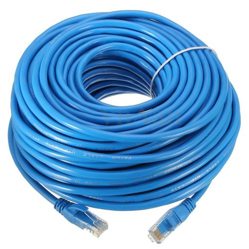 : Cable Reseau Ethernet RJ45 30m Cat.6 Bleu, Qualit Pro, Haut Debit, Compatible Connexion Internet, Box, TV, PC, Portable, Console, Switch, Routeur....[G1011]