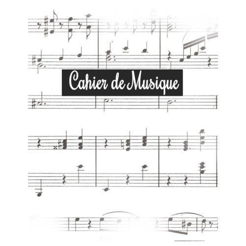 Cahier De Musique: Avec Portes Et Seyes Grands Carreaux Carnet De Partitions Et Solfge Cahier Musique Et Chant Avec Clef De Sol Grand Format 12 Portes Par Page Carnet De Composition Musicale - Note    Format Broch 