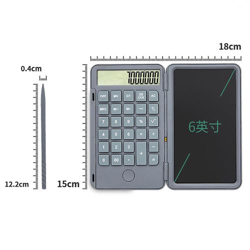 Calculatrice De Poche Avec Tablette D'criture Lcd 6,5