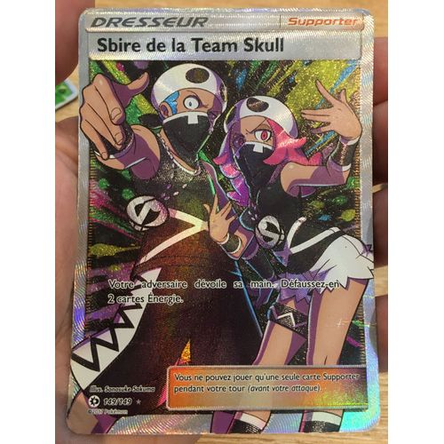  Carte Ultra Rare Full Art Sbire De La Team Skull 149/149 - Soleil Et Lune 