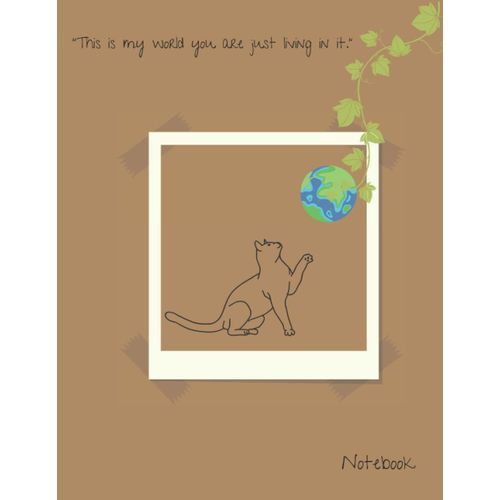 Cat's Motto Journal Notebook: Minimal Design, Cute Cat Lined Pages Journal Notebook For Cat Lovers- 