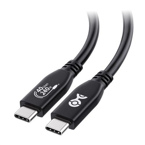 [Certifi USB-IF] Cble USB4 avec donnes 40Gbps, Support vido 8K et Recharge de 240W 1m - Entirement Compatible USB-C et Thunderbolt 4