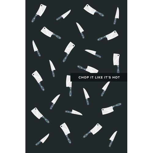 Chop It Like It's Hot: 6x9, 120 Page, Dot Grid Notebook, Journal, Composition Notebook, Sketch Pad, Lettering Book, Work Book    Format Broch 