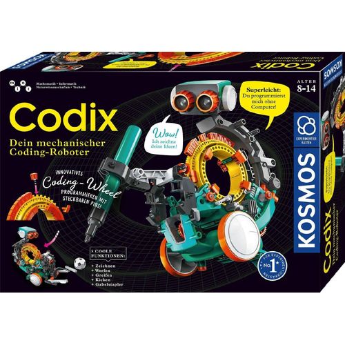 - Codix-Votre Robot De Codage Mcanique Jouet,620646,Couleur : Argent,29 X 42.6 X 8 Cm