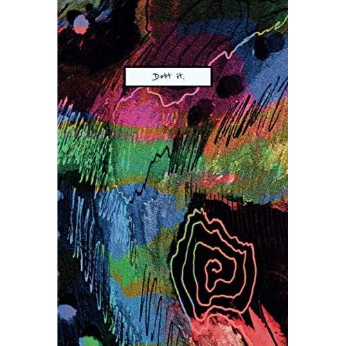 Colorful Mess (Dark Version) | Dot Grid Paperback Notebook For Journaling (Dott It.)    Format Broch 